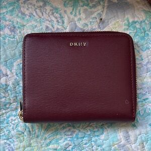 DKNY Maroon Leather Wallet